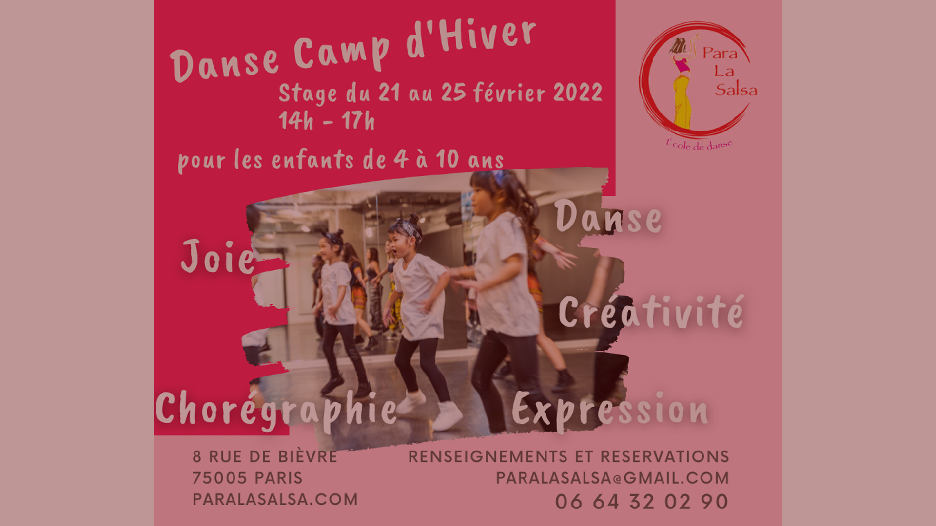Danse Camp d’Hiver pour enfant à Paris