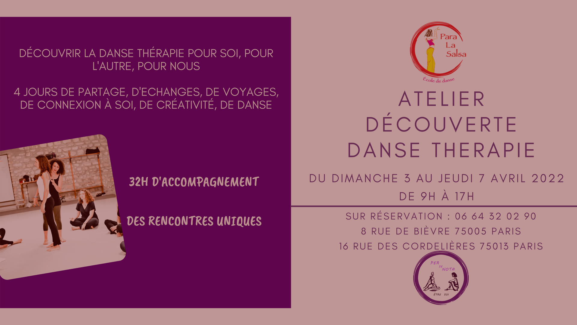 Atelier Découverte en danse thérapie : Rendez-vous l’an prochain !